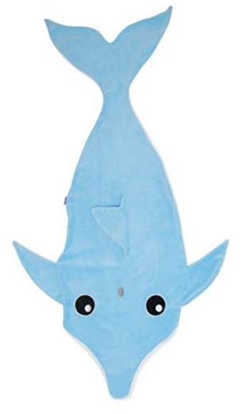 Funziez! Blue Dolphin Blanket/Sleeping Bag - Picture 4 of 5